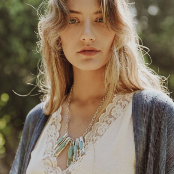 NWT Turquoise and Silver Pendant Necklace - Picture 3 of 5